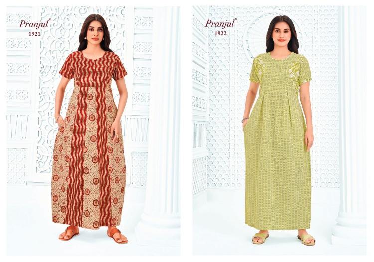 Pranjul pragati vol-19 nighty gown wholesale in hyderabad